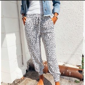 Leopard print pants